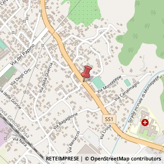 Mappa Via aurelia sud, 54038 Massa, Massa-Carrara (Toscana)