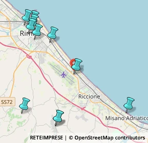 Mappa Via Novara, 47924 Rimini RN, Italia (5.75)