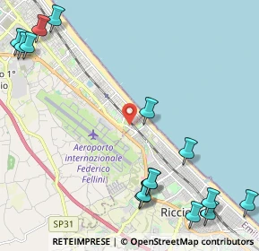 Mappa Via Novara, 47924 Rimini RN, Italia (3.148)