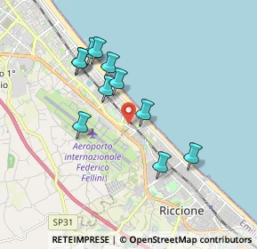 Mappa Via Novara, 47924 Rimini RN, Italia (1.68545)