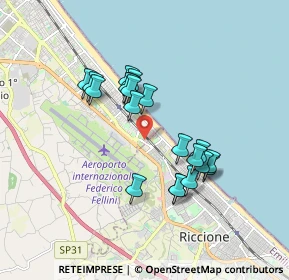 Mappa Via Novara, 47924 Rimini RN, Italia (1.5345)