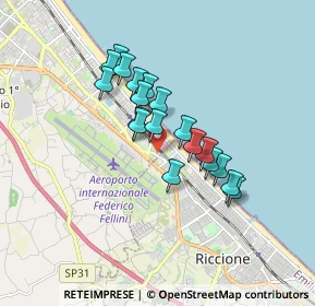 Mappa Via Novara, 47924 Rimini RN, Italia (1.34368)