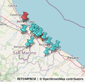 Mappa Via Novara, 47924 Rimini RN, Italia (10.589)
