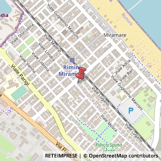 Mappa Viale Mosca, 2 b, 47924 Rimini, Rimini (Emilia Romagna)