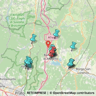 Mappa Km. 255, 50031 Barberino di Mugello FI, Italia (7.547)