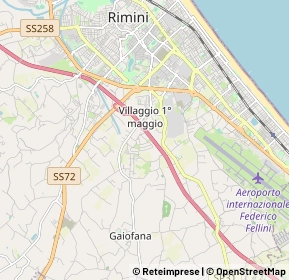 Mappa Via Emilia Mariani, 47923 Rimini RN, Italia (1.445)
