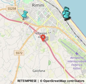 Mappa Via Emilia Mariani, 47923 Rimini RN, Italia (2.88923)