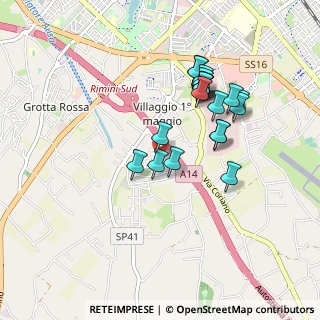 Mappa Via Emilia Mariani, 47900 Rimini RN, Italia (0.836)