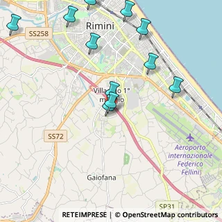 Mappa Via Emilia Mariani, 47923 Rimini RN, Italia (2.59917)