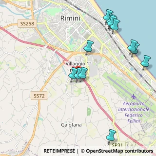 Mappa Via Emilia Mariani, 47900 Rimini RN, Italia (2.465)