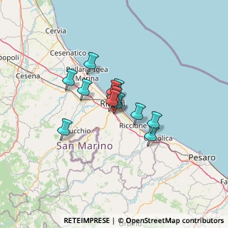 Mappa Via Emilia Mariani, 47923 Rimini RN, Italia (8.33308)