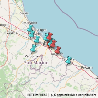 Mappa Via Emilia Mariani, 47923 Rimini RN, Italia (8.56909)
