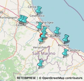 Mappa Via Corpolò Fossatone, 47822 Rimini RN, Italia (13.93769)