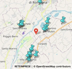 Mappa Via Corpolò Fossatone, 47822 Rimini RN, Italia (2.23923)