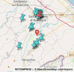 Mappa Via Corpolò Fossatone, 47822 Rimini RN, Italia (3.37579)