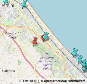 Mappa Via Icilio Calzecchi Onesti, 47924 Rimini RN, Italia (3.57455)