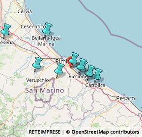 Mappa Via Icilio Calzecchi Onesti, 47924 Rimini RN, Italia (14.02091)