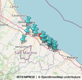 Mappa Via Icilio Calzecchi Onesti, 47924 Rimini RN, Italia (8.64077)