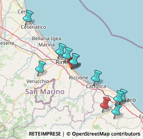 Mappa Via Icilio Calzecchi Onesti, 47924 Rimini RN, Italia (15.70727)