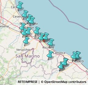 Mappa Via Icilio Calzecchi Onesti, 47924 Rimini RN, Italia (17.3195)