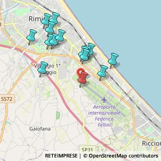 Mappa Via Casalecchio, 47900 Rimini RN, Italia (1.97867)