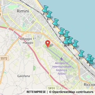 Mappa Via Casalecchio, 47900 Rimini RN, Italia (2.53636)