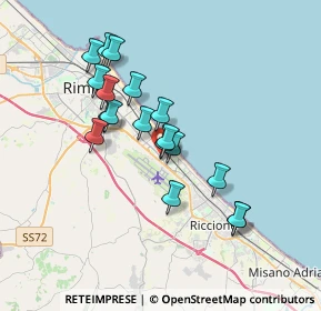 Mappa Viale Bruxelles, 47924 Rimini RN, Italia (3.13389)