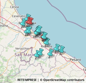 Mappa Viale Bruxelles, 47924 Rimini RN, Italia (10.78222)