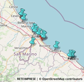 Mappa Viale Lucerna, 47924 Rimini RN, Italia (14.53846)