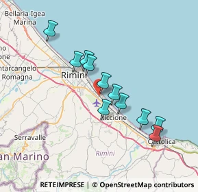 Mappa Viale Lucerna, 47924 Rimini RN, Italia (6.25364)
