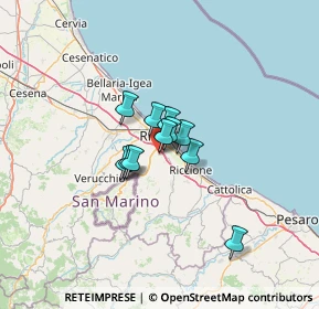 Mappa Via Argentina Altobelli, 47924 Rimini RN, Italia (7.21273)