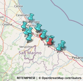 Mappa Via Argentina Altobelli, 47924 Rimini RN, Italia (9.8705)
