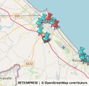 Mappa Via Argentina Altobelli, 47924 Rimini RN, Italia (4.05333)