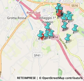 Mappa Via Argentina Altobelli, 47924 Rimini RN, Italia (1.135)