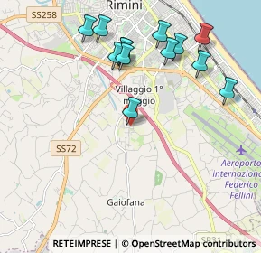 Mappa Via Argentina Altobelli, 47924 Rimini RN, Italia (2.17769)