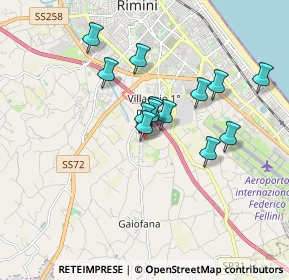 Mappa Via Argentina Altobelli, 47924 Rimini RN, Italia (1.45846)