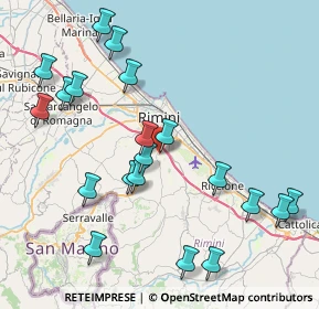 Mappa Via Ca' Sabbioni, 47924 Rimini RN, Italia (9.3225)