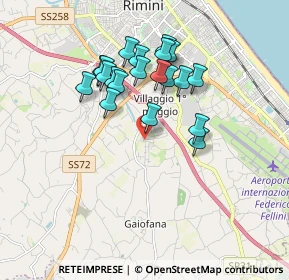 Mappa Via Ca' Sabbioni, 47924 Rimini RN, Italia (1.5975)