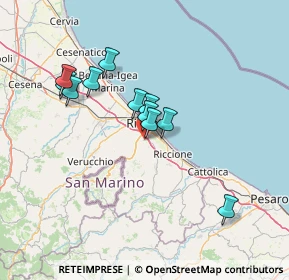 Mappa Via Ca' Sabbioni, 47924 Rimini RN, Italia (11.88455)