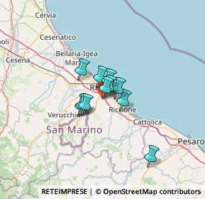 Mappa Via Ca' Sabbioni, 47924 Rimini RN, Italia (7.20909)