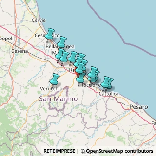 Mappa Via Argentina Altobelli, 47900 Rimini RN, Italia (8.415)