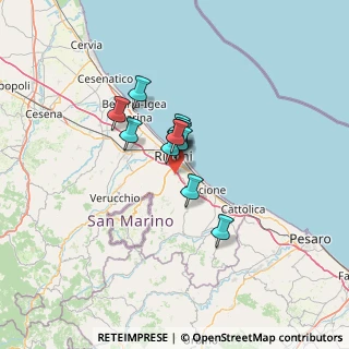 Mappa Via Argentina Altobelli, 47900 Rimini RN, Italia (7.75333)