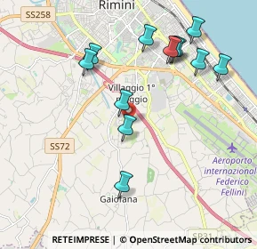 Mappa Via Argentina Altobelli, 47900 Rimini RN, Italia (2.0875)