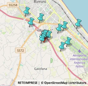 Mappa Via Argentina Altobelli, 47900 Rimini RN, Italia (1.43385)