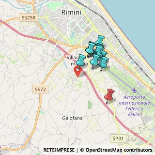 Mappa Via Argentina Altobelli, 47900 Rimini RN, Italia (1.34471)