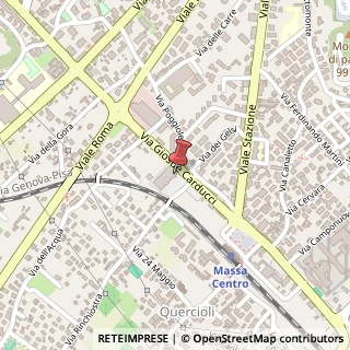 Mappa Via G. Carducci, 1, 54100 Massa, Massa-Carrara (Toscana)