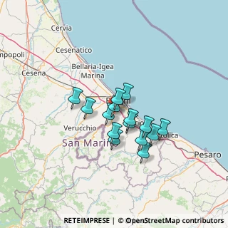 Mappa Via Pianazzo, 47923 Rimini RN, Italia (9.48)