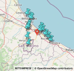 Mappa Via Pianazzo, 47923 Rimini RN, Italia (10.10071)