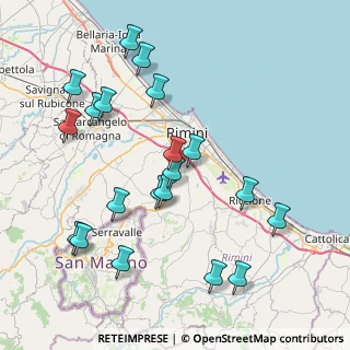 Mappa Via Pianazzo, 47923 Rimini RN, Italia (8.828)