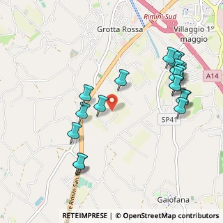 Mappa Via Pianazzo, 47923 Rimini RN, Italia (1.165)